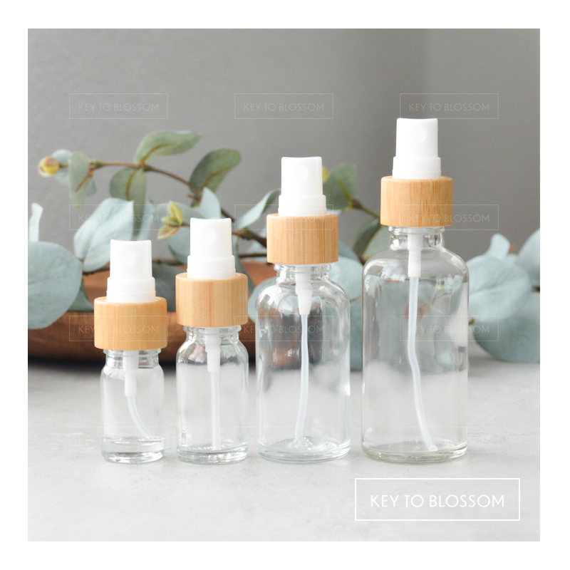 Spray flessen set 5 - 50 ml (glas) - Bamboe